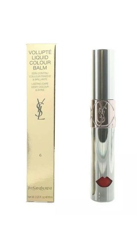 YSL Volupte Liquid Colour Balm #6 Undress Me Coral 0.20 Ounces Full Size - Picture 2 of 2