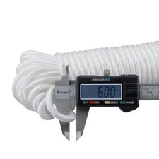 Nylon Rope 100 Feet White Nylon Rope 1/4 Inch Solid Braided Rope Thick Strong...