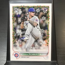 2022 Topps Holiday Baseball Rookie #HW92 Ethan Roberts Chicago Cubs