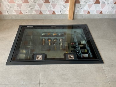 Hinged Walk On Glass Floor Wine Cellar Trap Door Glazing