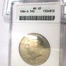 1984-D Kennedy 50c ANACS **MS65** UNTONED Old White Holder
