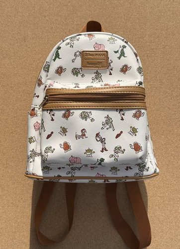 Disney Loungefly Hot Topic Pixar Toy Story Characters AOP Mini Backpack