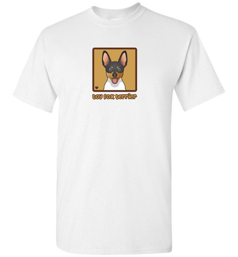 Toy Fox Terrier Cartoon T-Shirt - Mens, Womens, Youth, Tank, Short, Long Sleeve - Picture 5 of 8