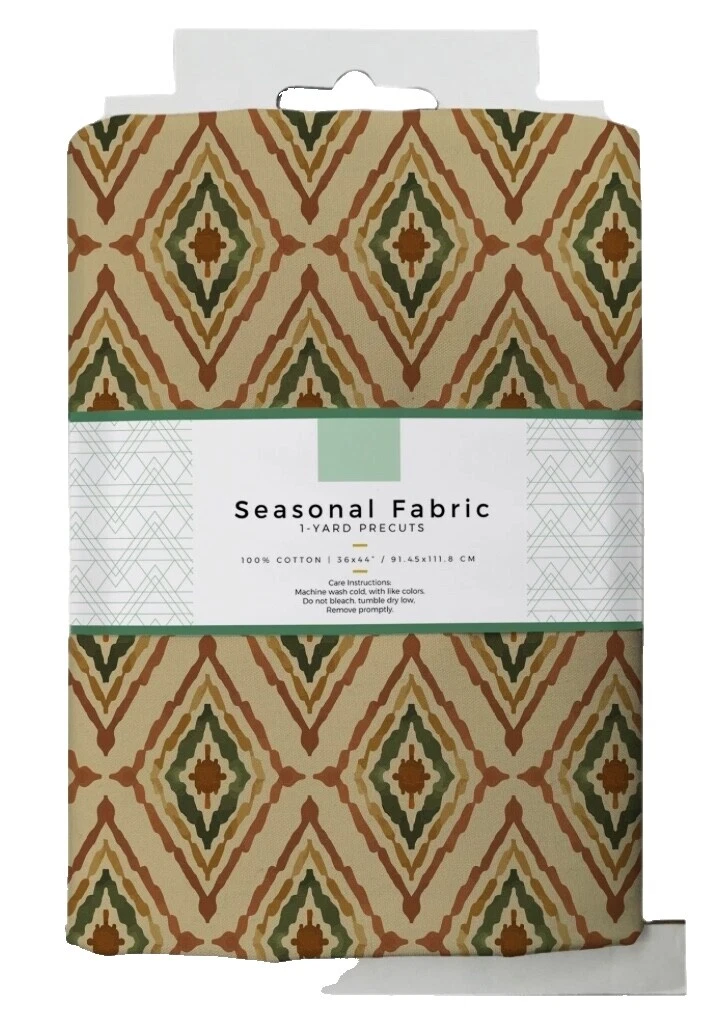 Tela de Algodón Rombos, diamantes Multicolor