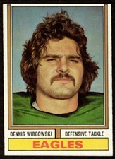 1974 Topps Dennis Wirgowski #518 Philadelphia Eagles 