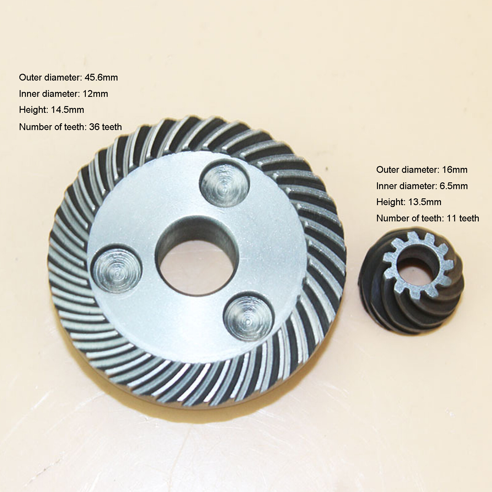 for Makita 9523NB FF100A Angle Grinder Gear Spiral Bevel Gear Set