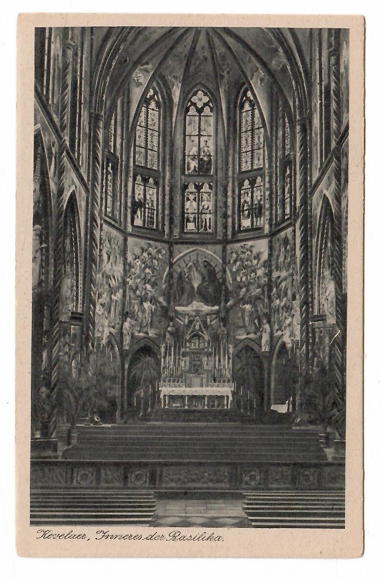 111 10 - AK Kevelaer Inneres der Basilika