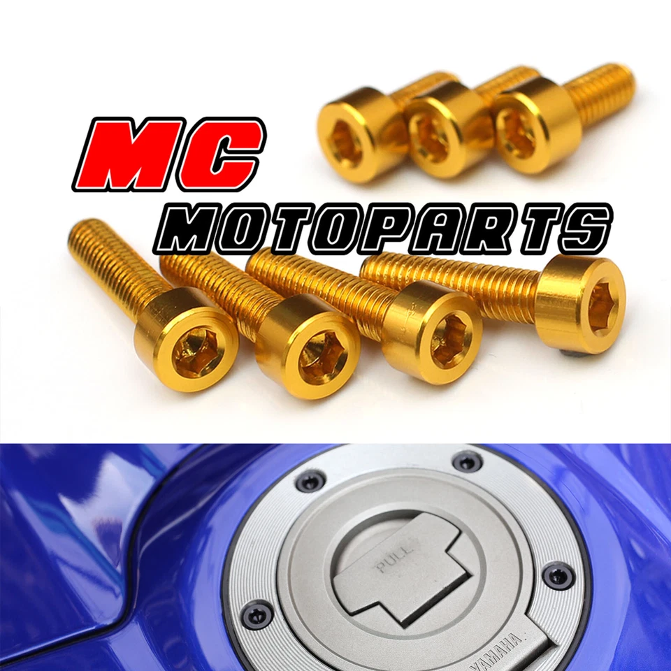 Pernos de tapa de hueco de combustible CNC para Suzuki TL1000R GSXR750 GSXR600 Hayabusa Foto 4 de 4