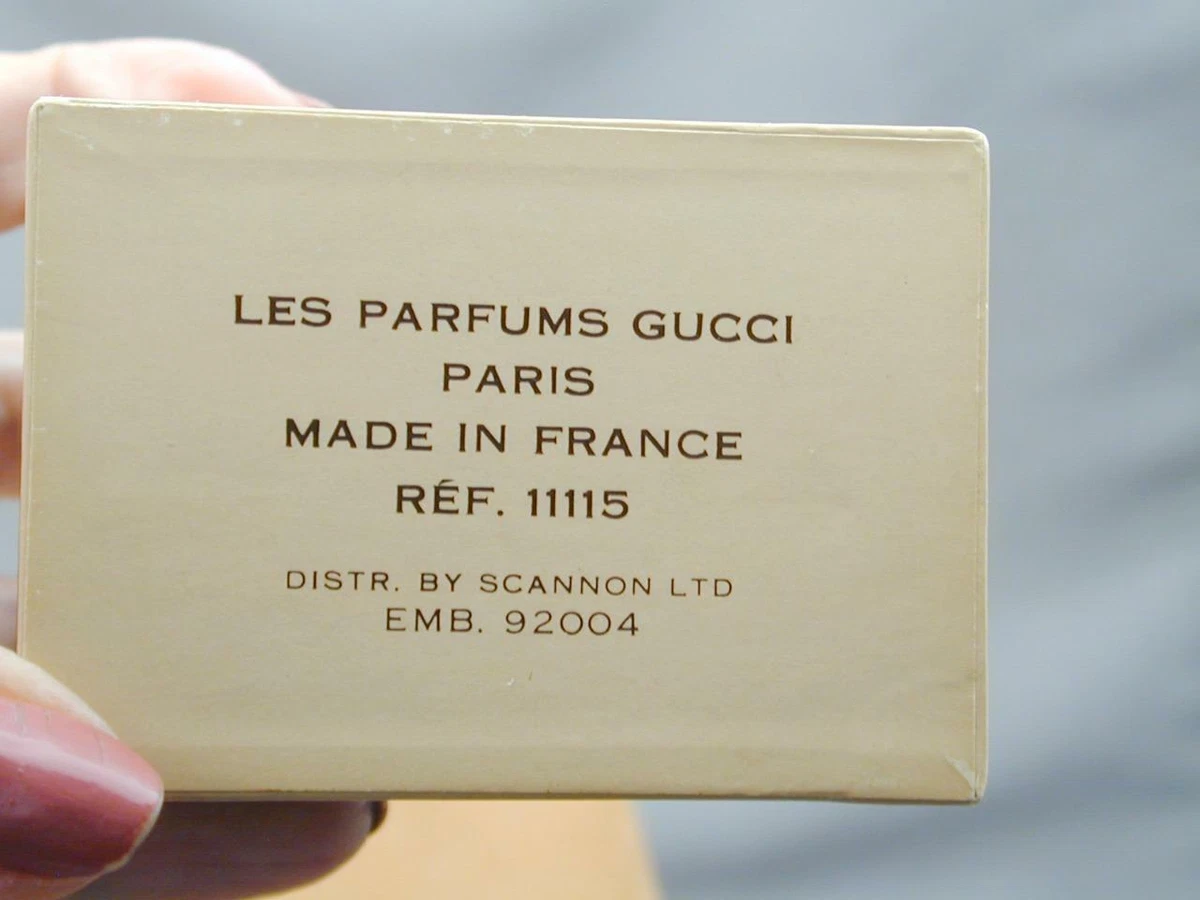 Vintage Parfum 1 By Gucci Bottle In Presentation Box 6ml 1/5oz France