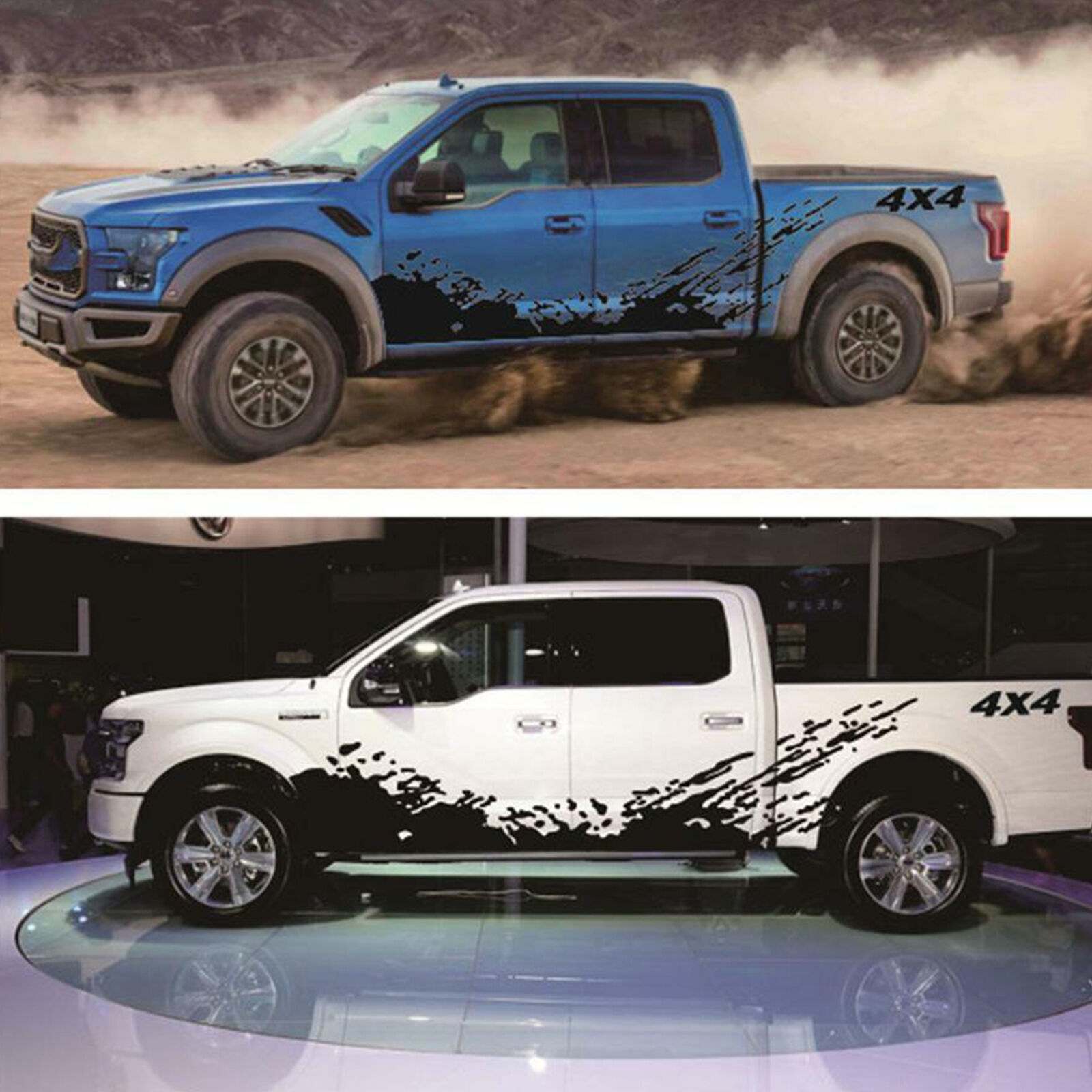 2xLarge Universal Splash Decal Car Side Body Graphics Vinyl Sticker