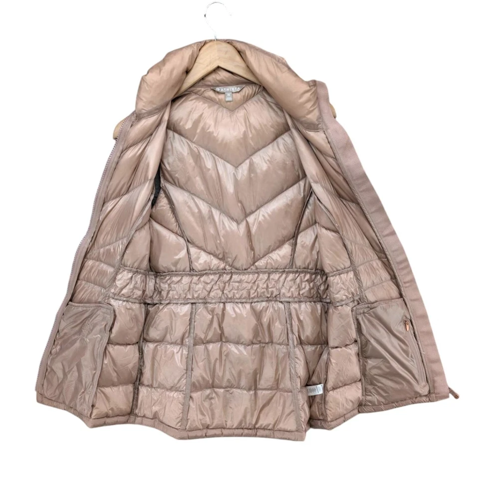 Chaleco Athleta Banner Peak Down para mujer rosa nuevo rosa cremallera completa acolchado talla XS Foto 3 de 4