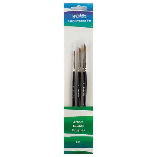 Seawhite Kolinsky Sable Brush Set 3tlg.