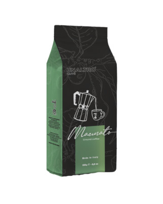 4 conf. da 250g caffè macinato espresso cremoso miscela italian 100% robusta