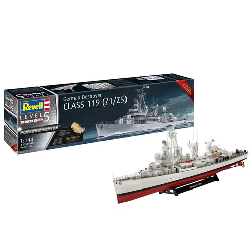 German Destroyer Class 119 (Z1/Z5) Platinum Edition Deutscher Zerstörer Revell - Bild 1 von 7