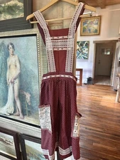 Vintage Original Style Of Young Edwardian Floral Jumper Vintage Handmade Tie