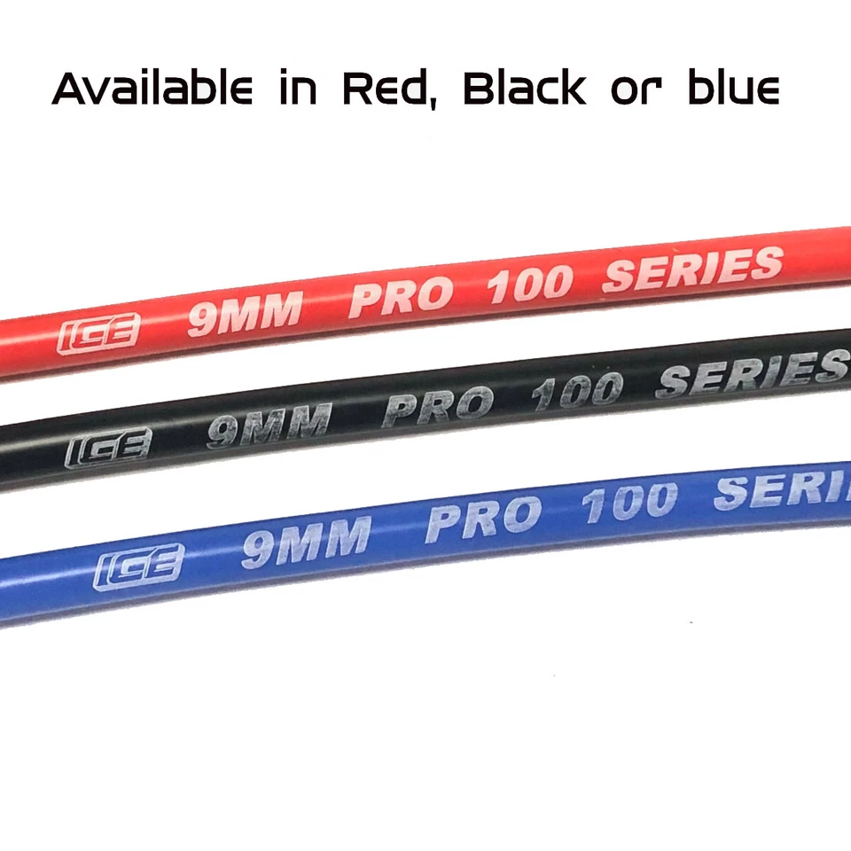 ICE PRO 100 9mm Spark Plug Leads V8 289-302 Windsor Over R/Cover STD + Sleeves - Image 3 of 4