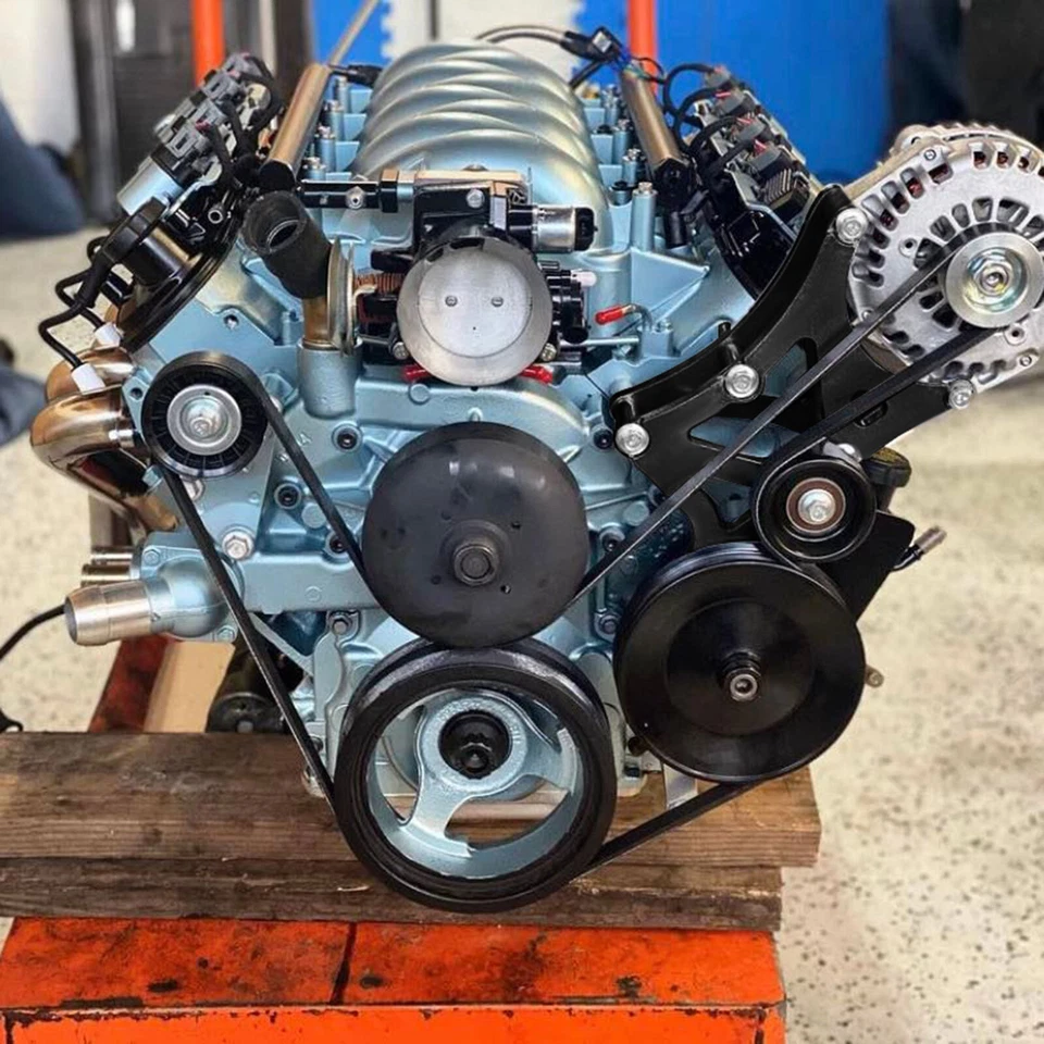 LS Truck Alternator & Power Steering Kit For GMC Sierra Yukon For Hummer H2 H3 - Image 2 of 4