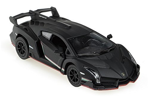 Kinsmart Lamborghini Veneno 1:36 Scale Diecast Toy Car Matte Black