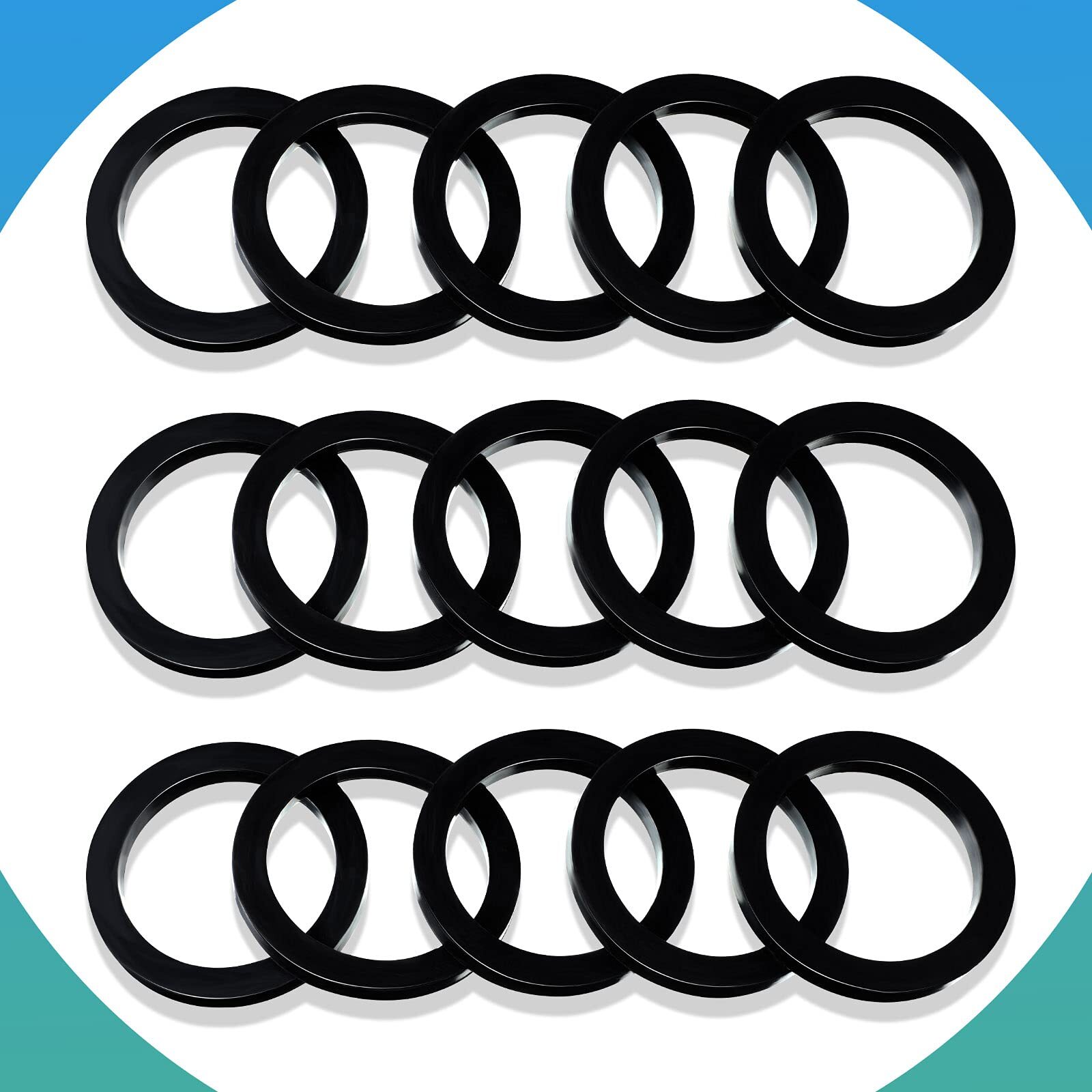 15 Pieces 2 Inch Camlock Gasket Fitting Cam Lock Hose Seal for Female Coupler...