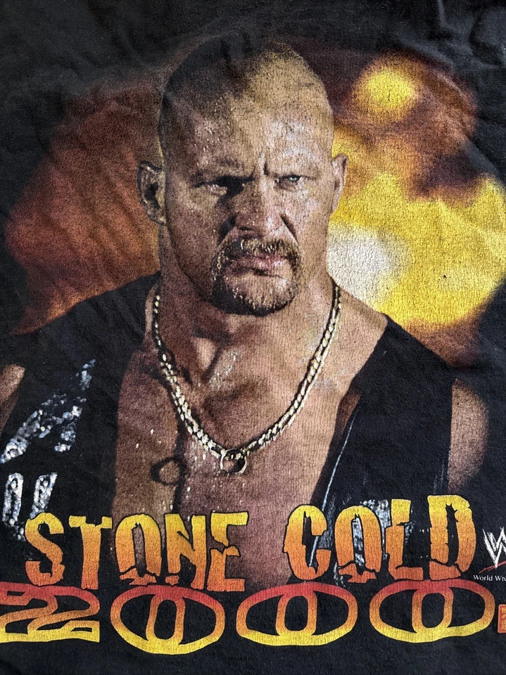 Camiseta De Colección 2000 WWF WWE Stone Cold Steve Austin XL Foto 4 de 4