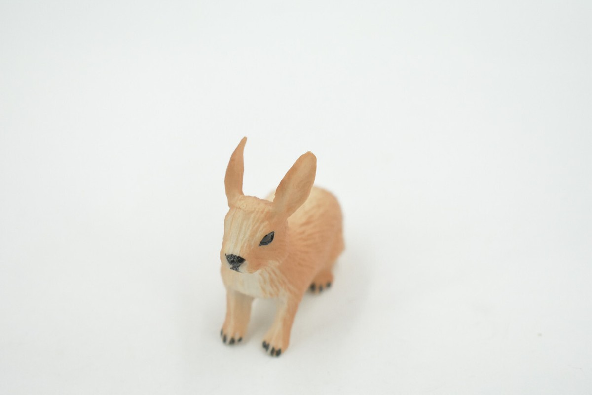 Rabbit Toy, Hare, Bunny Model, Rubber Animal Figure Realistic Gift