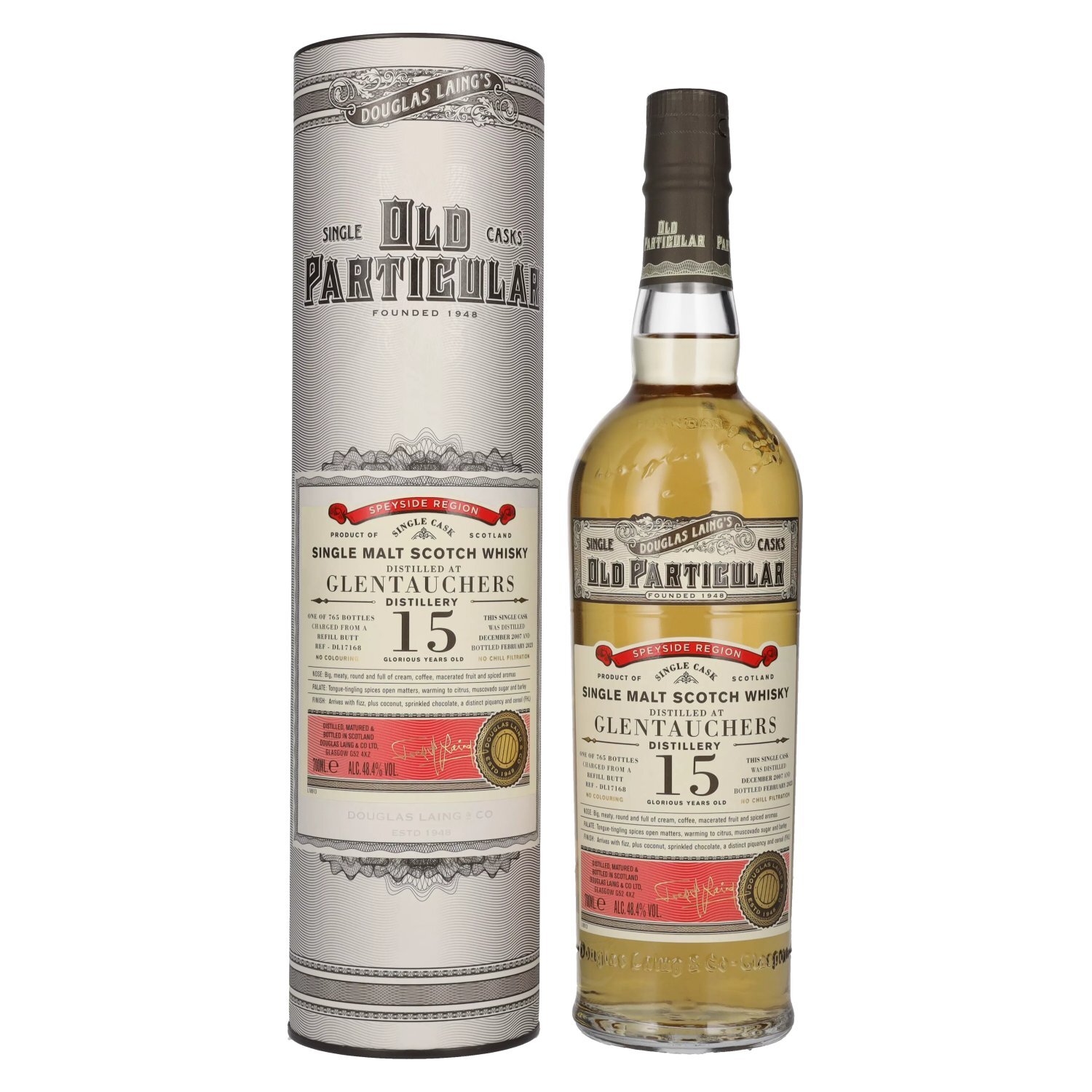 Douglas Laing OLD PARTICULAR Glentauchers 15 Years Old Single Cask Malt 2007