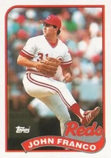#290 John Franco - Cincinnati Reds - 1989 Topps Baseball