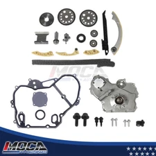 Timing Chain Gear Oiler Kit Oil Pump Cover Gasket Bolts for Chevy HHR Cobalt L4