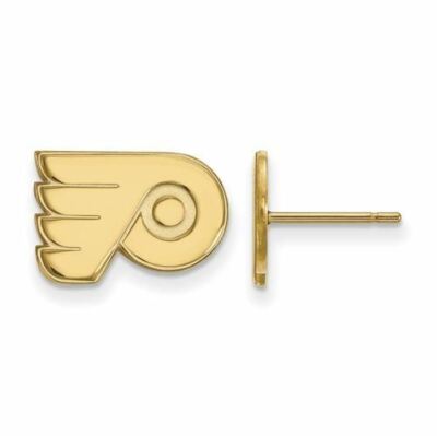 SS vergoldete NHL Philadelphia Flyers XS Post Ohrringe