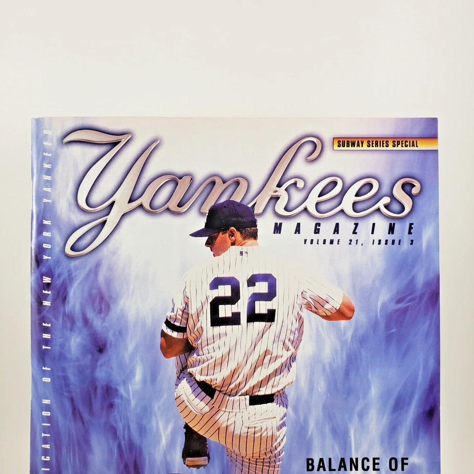2000 New York Yankees vs Mets SubWay World Series Program Roger Clemens Cover Foto 2 de 4
