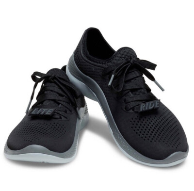 New Crocs Women's LiteRide 360 Pacer Sneakers, Black/Slate Grey, Size 8 NWT!
