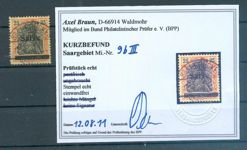 Saar 9bIII New BPP 150EUR (00091