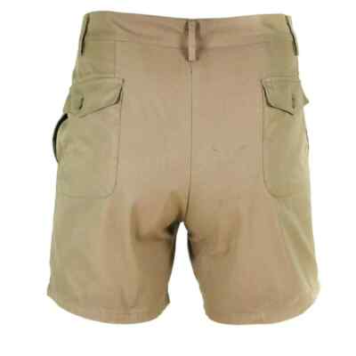 80s VINTAGE CHINO SHORTS ARMY KHAKI USA製 Genuine Italian Army Shorts Khaki Chino Military Combat Field BDU
