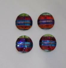 4pc Swarovski Crystal Volcano 16mm Pagoda 5108 5107L Beads; Rare Vintage