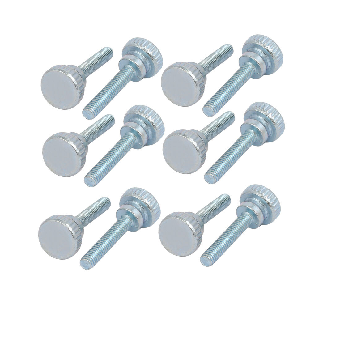 M4x20mm Tornillo Mariposa Cabeza Moleteada en Estrella acero carbono planas 12pz