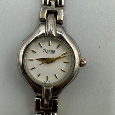 Caravelle by Bulova Watch Women Silver Gold Two Tone Small  display picture 3