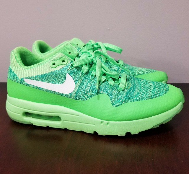 Size 8.5 - Nike Air Max 1 Ultra Flyknit Voltage Green - 843384-301 for sale online | eBay