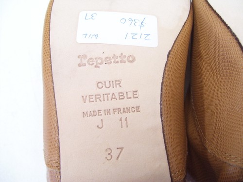 LADIES OXFORD SHOES DRESS FORMAL WORK REPETTO PARIS RICHELIEU CUBA BROWN 37 - Foto 8 di 12