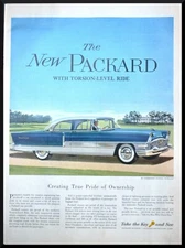 1955 Packard Motor Co. PRINT AD Patrician Blue White & Chrome great detail