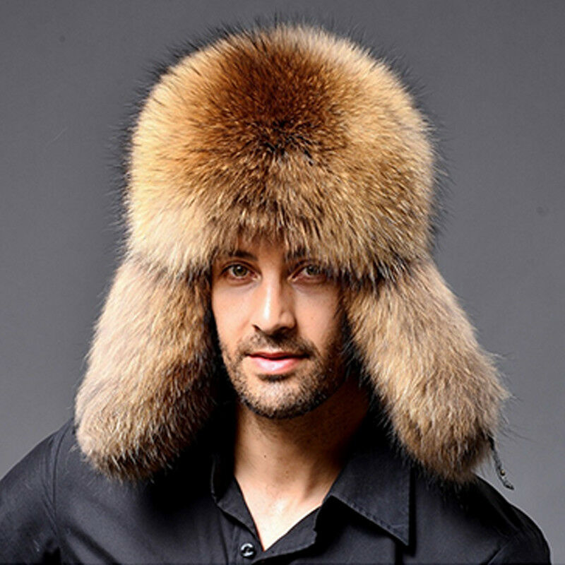 Sombrero de piel sintética para hombre gorras Ushanka cosaco ruso trampero térmico nieve esquí invierno