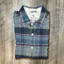 Tommy Bahama Relax Micro Flannel Basket Weave Long Sleeve Button Down - XL