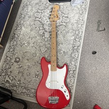 Squier Bronco Bass Guitar Red Maple Neck Electric Bass Guitar