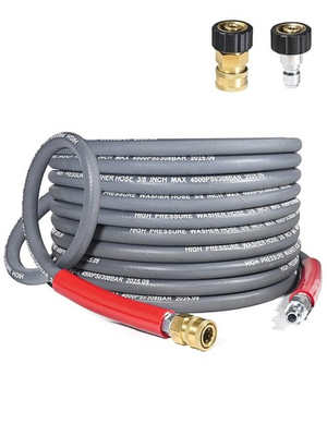 #ad #ad 3 8″ Pressure Washer Hose 35 FT — 4500 PSI Steel Braided Non Marking $66.23