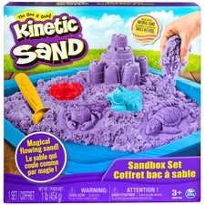 , Sandbox Playset with 1lb of Purple and 3 Molds, for Ages 3 and up