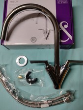 COOKE & LEWIS TREUR CHROME FINISH MONOBLOC KITCHEN TAP  WITH TWIN LEVER