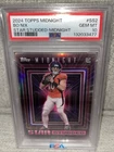 PSA 10 2024 Topps Midnight Star Studded #SS2 Bo Nix Denver Broncos #10/12 Jersey