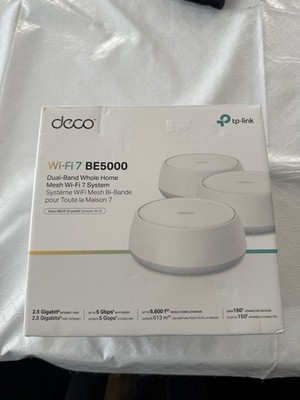 TP-Link Deco BE25 BE5000 Whole Home Mesh Wi-Fi 7 System 3-Pack New/Open Box