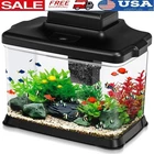 1.6 Gallon Indoor Aquarium Kit W/ LED Lights & Quadruple Filtration System New