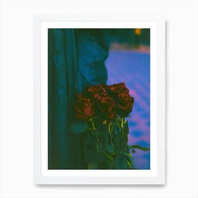 Roses are blue Art Print Framed Wall Art Poster Canvas Print Picture