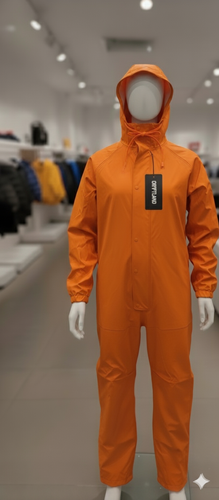 NEW Waterproof full body suit Unisex XL Fishing Workwear Hiking Orange farm - Picture 8 of 13